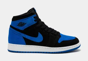 Air Jordan 1 High OG Royal Reimagined Grade School Lifestyle Shoes (Black/White/Royal Blue/Royal Blue)