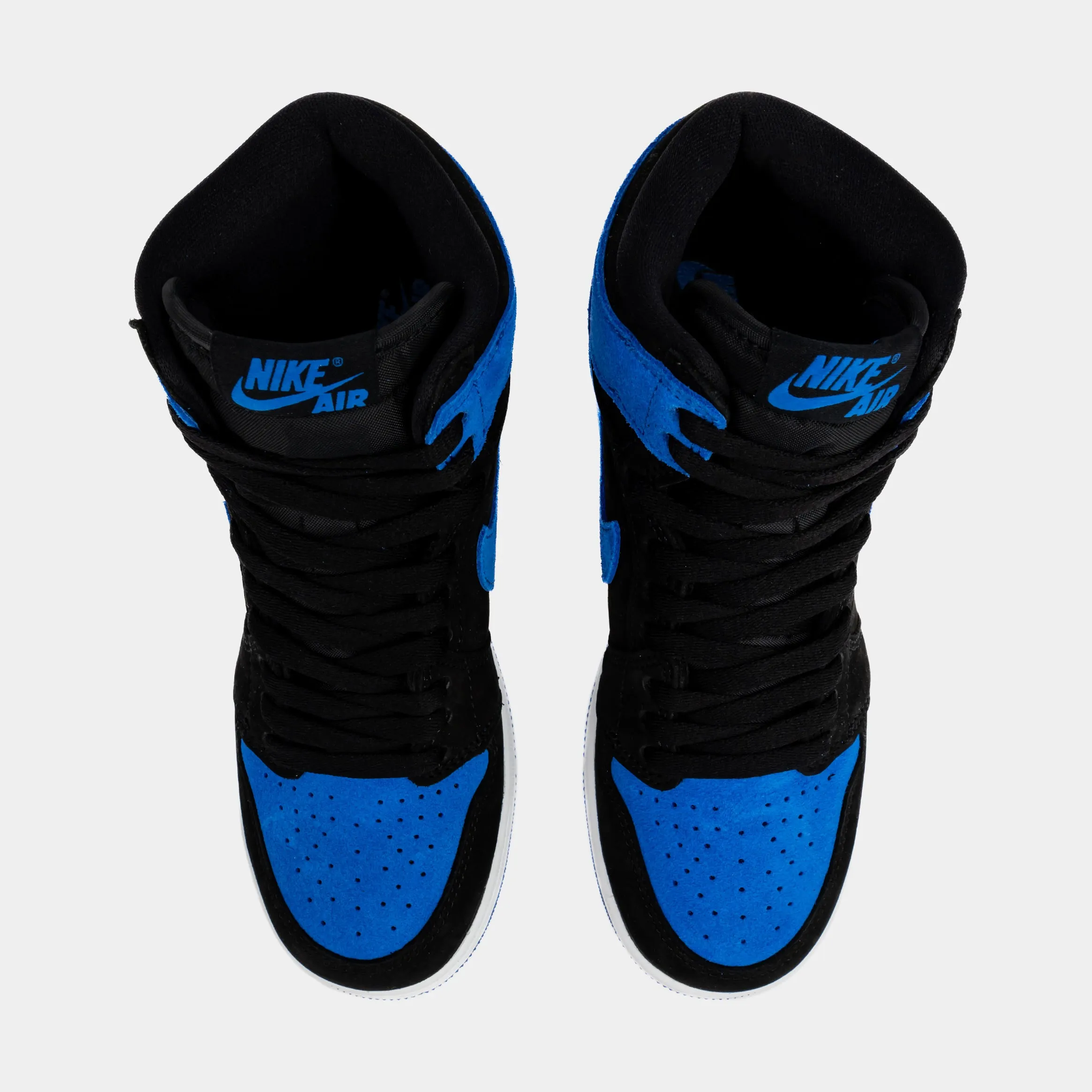 Air Jordan 1 High OG Royal Reimagined Grade School Lifestyle Shoes (Black/White/Royal Blue/Royal Blue)