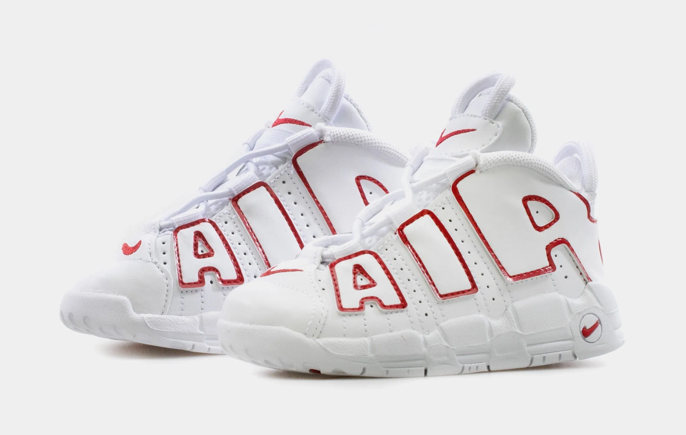 Air More Uptempo 96 Renowned Rhythm Toddler Lifestyle Shoe (White/Red)