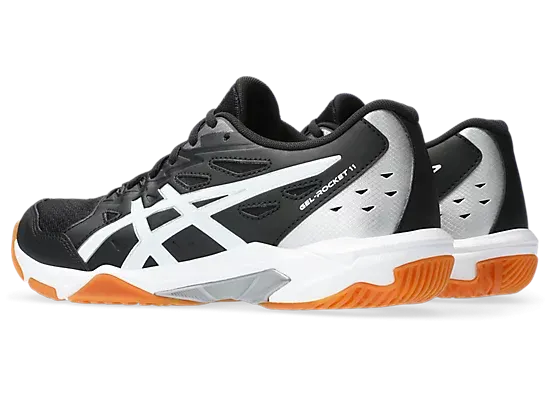 Asics Gel-Rocket 11 Black/Pure Silver Women's Court Shoe