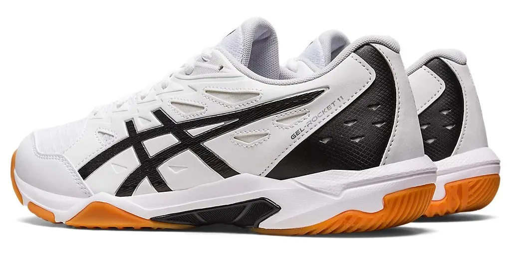 Asics Gel-Rocket 11 White/Silver Court Shoe