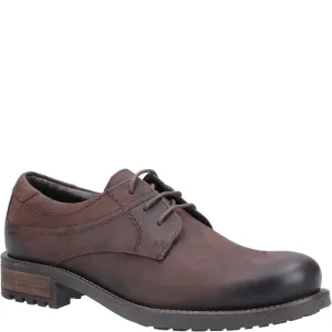 Brookthorpe Plain Toe Derby Shoes Brown