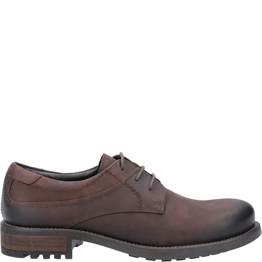 Brookthorpe Plain Toe Derby Shoes Brown