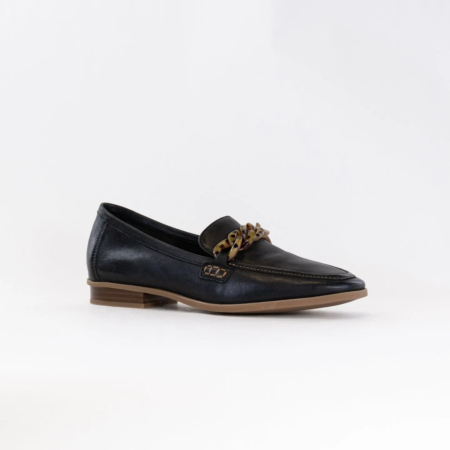 Clarks Sarafyna Iris (Women's) - Black Leather/Tortoise Bit