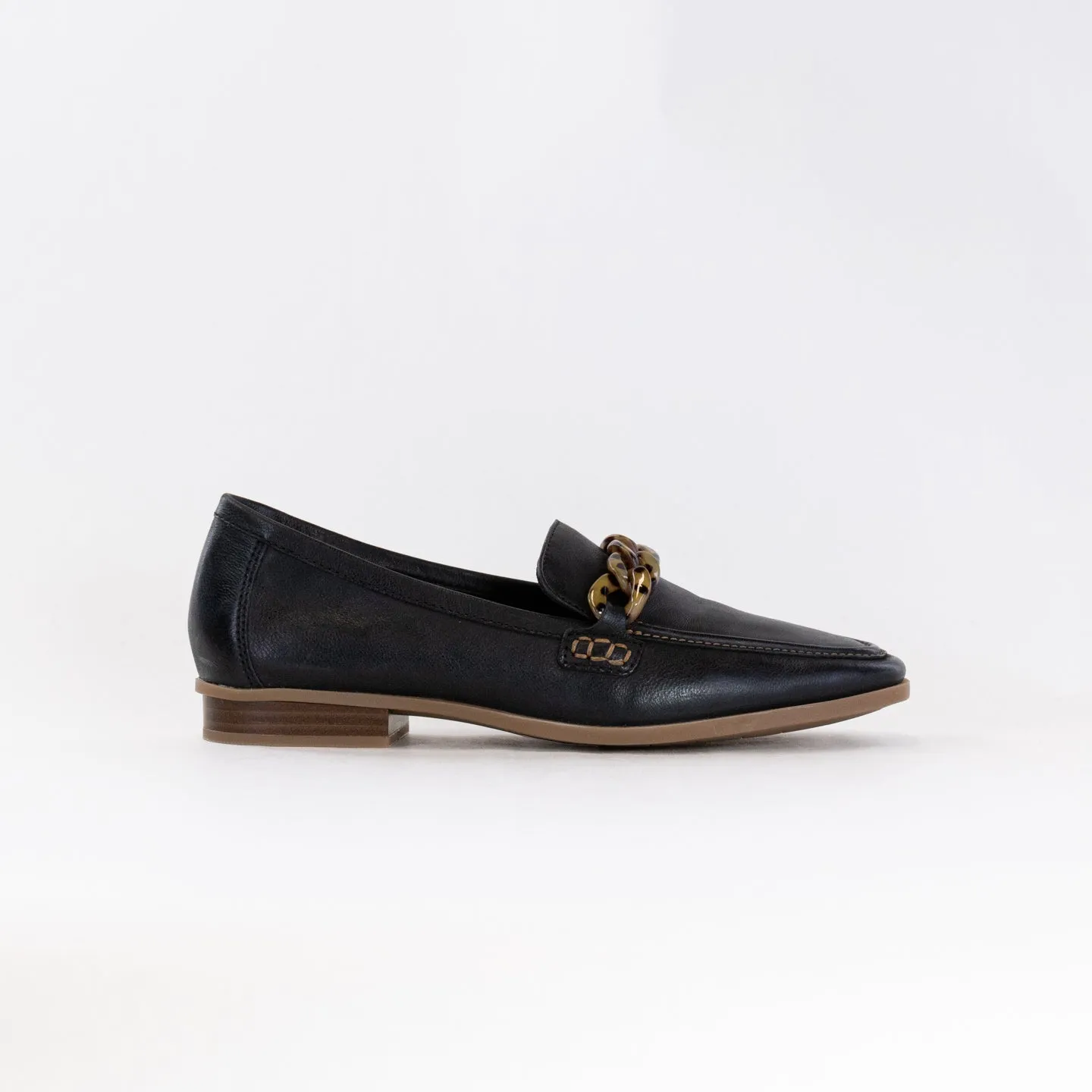 Clarks Sarafyna Iris (Women's) - Black Leather/Tortoise Bit