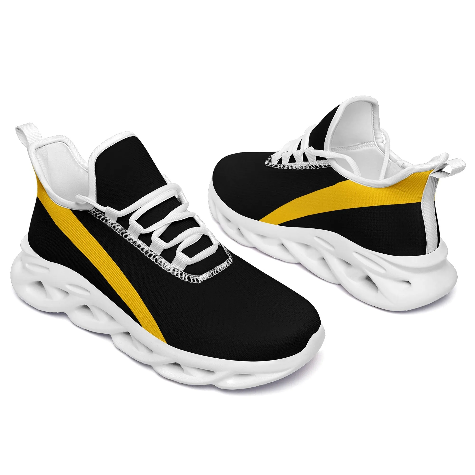 Custom Yellow Black Jersey MaxSoul Shoes and Hat Combo Offer Personalized ZH-bd0b007e-c