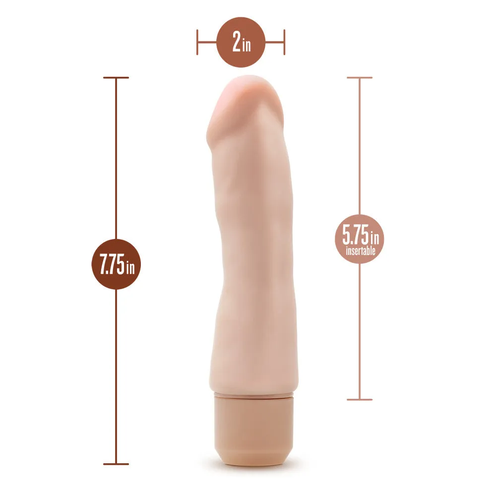 Dr. Skin Silicone By Blush® | Beige 7.75-Inch Long Vibrating Dildo