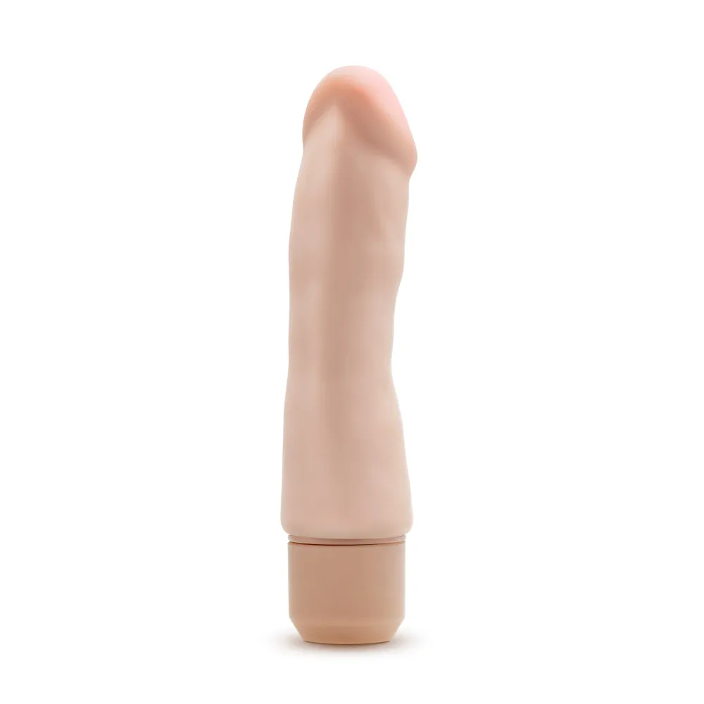 Dr. Skin Silicone By Blush® | Beige 7.75-Inch Long Vibrating Dildo