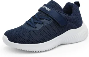 Dream Pairs Kids Breathable Running Sneakers Size 4 Big Kid Dark Blue