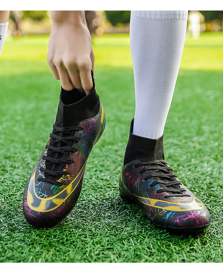 High-Top Soccer Cleats for Kids and adult, Training, Large Sizes