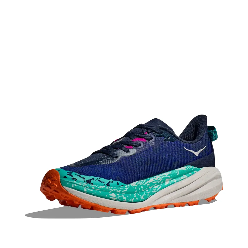 Hoka Women's Speedgoat 6 Sneaker in Varsity Navy/Meteor