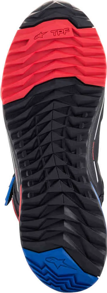 Honda CR-X Drystar Alpinestars Motorcycle Shoes, Black/Red/Blue