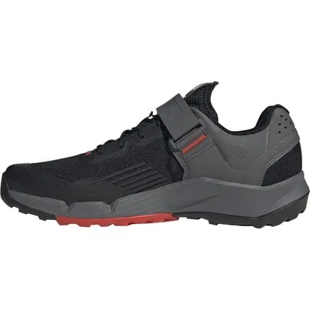 Men's Five Ten Clip-On Trailcross Cycling Shoes, Core Black/Grey Three/Red