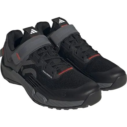 Men's Five Ten Clip-On Trailcross Cycling Shoes, Core Black/Grey Three/Red