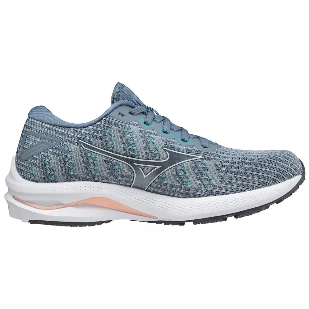 Mizuno | Wave Rider 25 | Waveknit | Women's | Quarry/Vaporous Grey