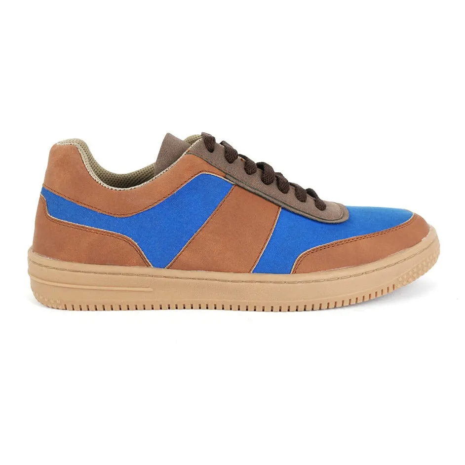 Monkstory Urban Street Sneakers - Blue/Brown