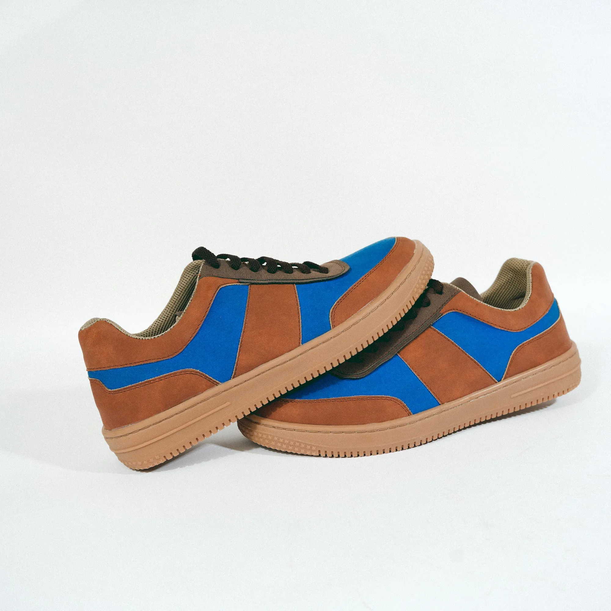 Monkstory Urban Street Sneakers - Blue/Brown