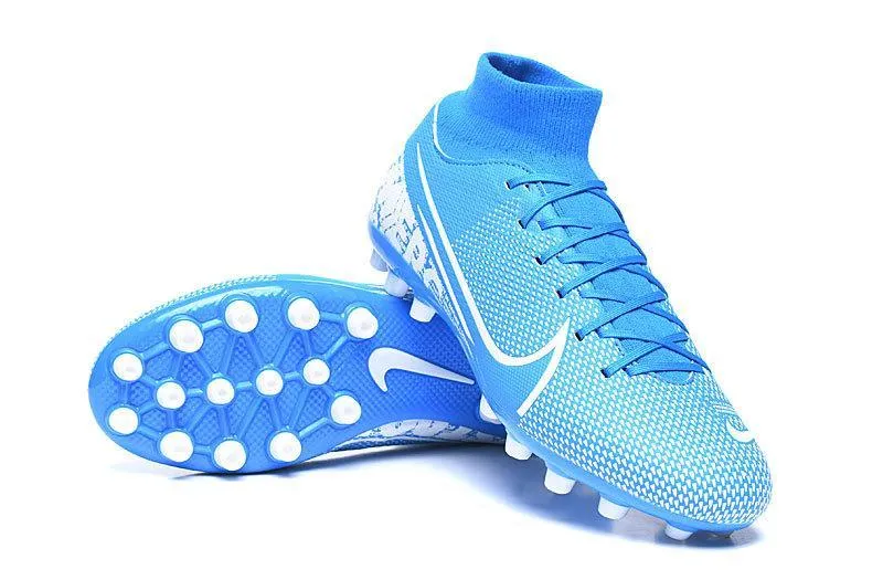 Nike Superfly 7 Academy CR7 AG Soccers Cleats Shoes Blue Sea