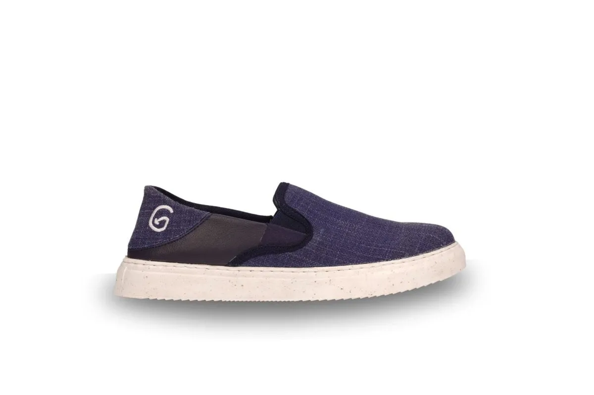 Oceanease Men's Vegan Slip-On Shoes in Navy Blue