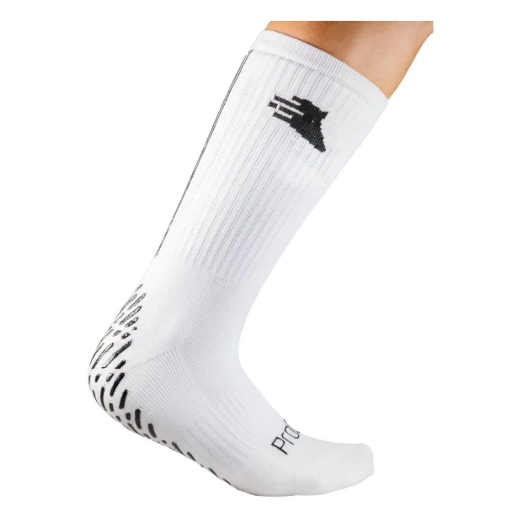 ProGrip Grip Socks - WHITE Grip Socks for Sport | Soccer | Football | Rugby | Golf | Lacrosse | Hockey | Basketball | Tennis