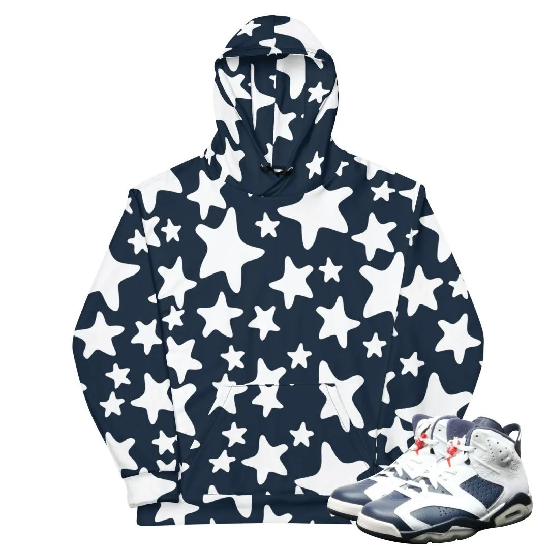 Retro 6 Olympic Dream Team Stars Hoodie