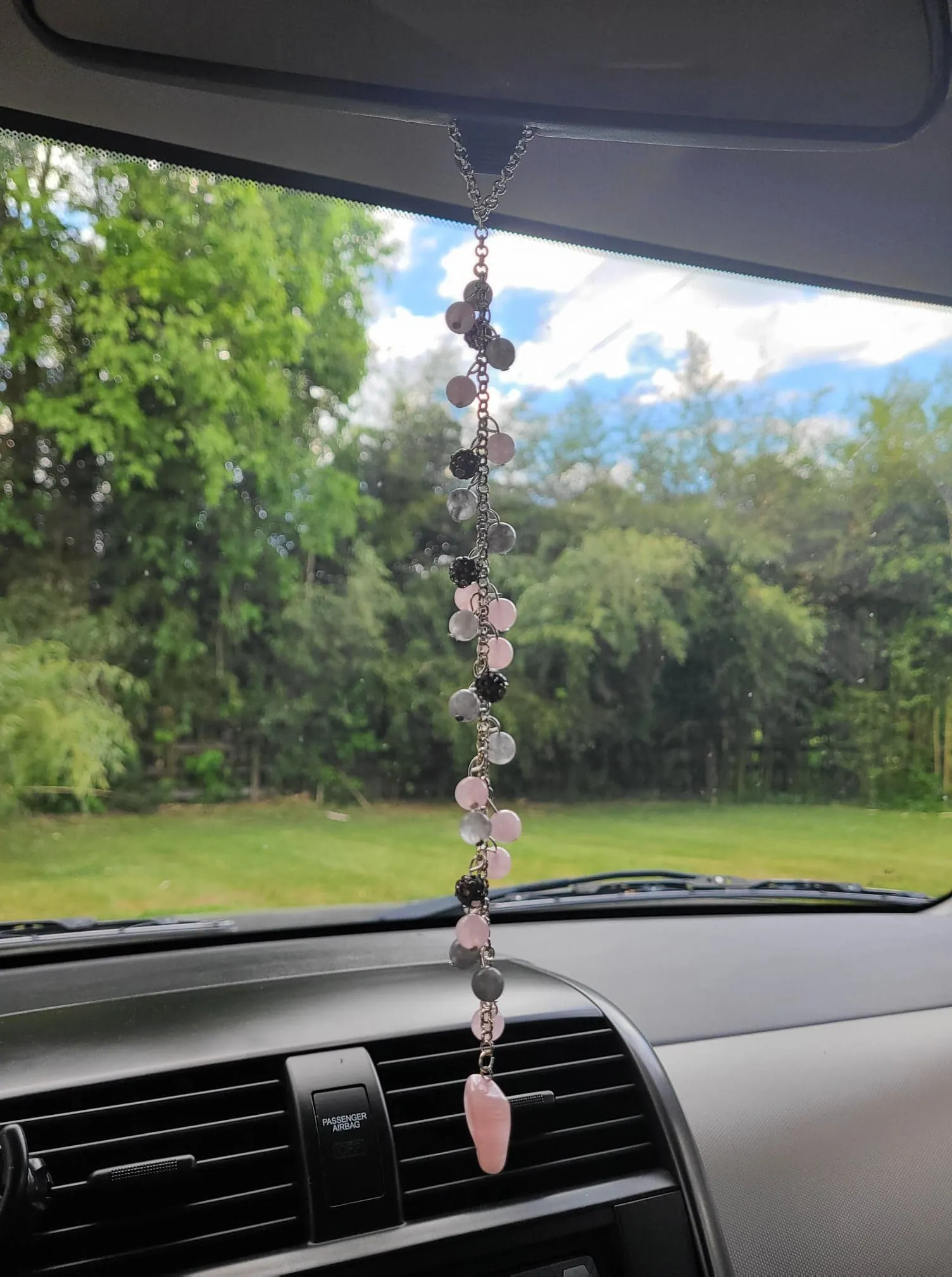 Rose Quartz, Smoky Quartz, and Czech Crystals