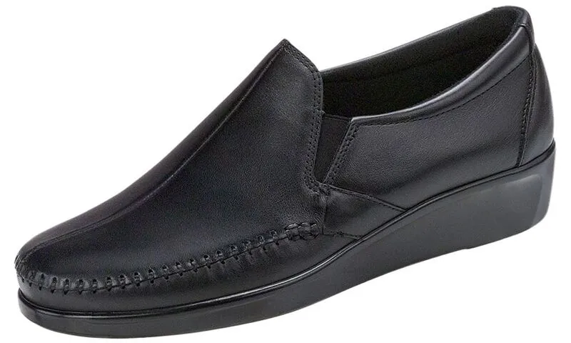 SAS Women's Dream Slip On Loafer BLACK