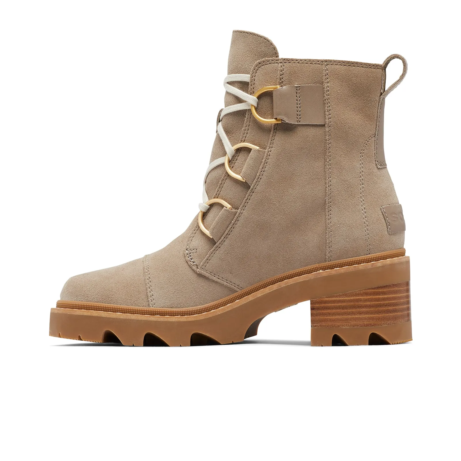 Sorel Joan Now Lace Ankle Boot (Women) - Omega Taupe/Gum