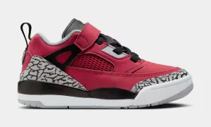 Spizike Low Toro Preschool Lifestyle Shoes (Gym Red/Wolf Grey/Cool Grey/Black)