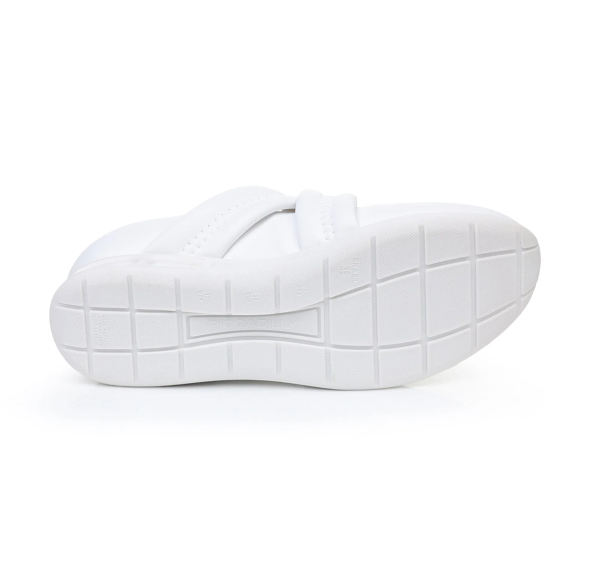 White Comfy Sneakers with Anti-Viral Footbed (998.003)