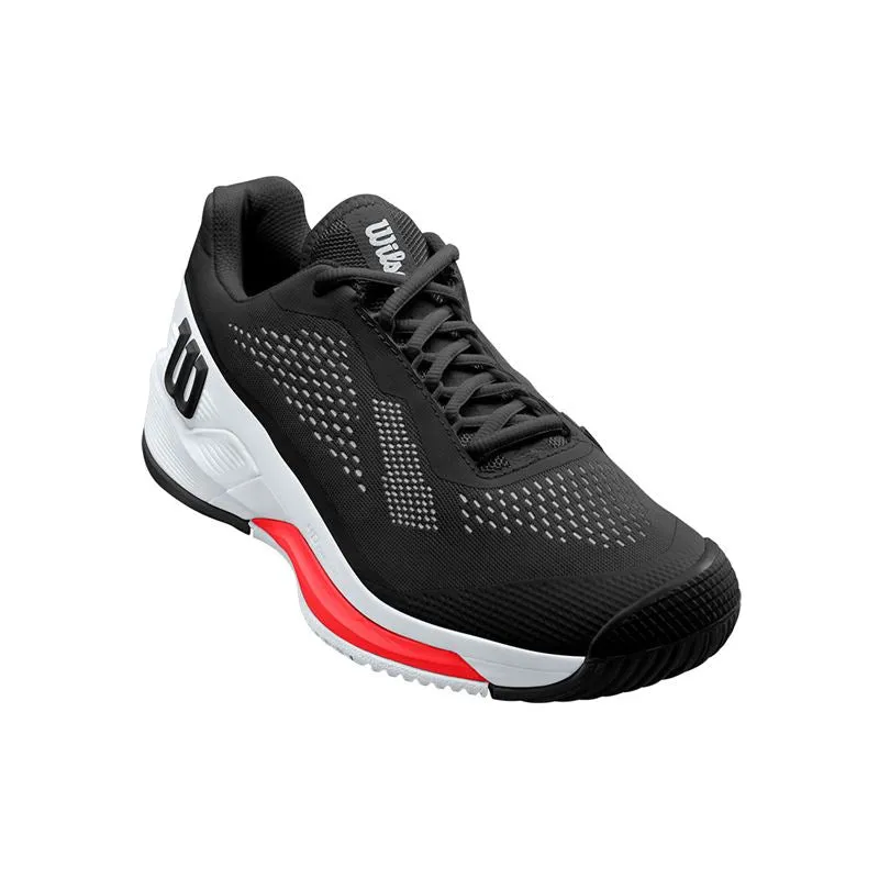 Wilson Men's Rush Pro 4.0 Tennis Shoes Black White