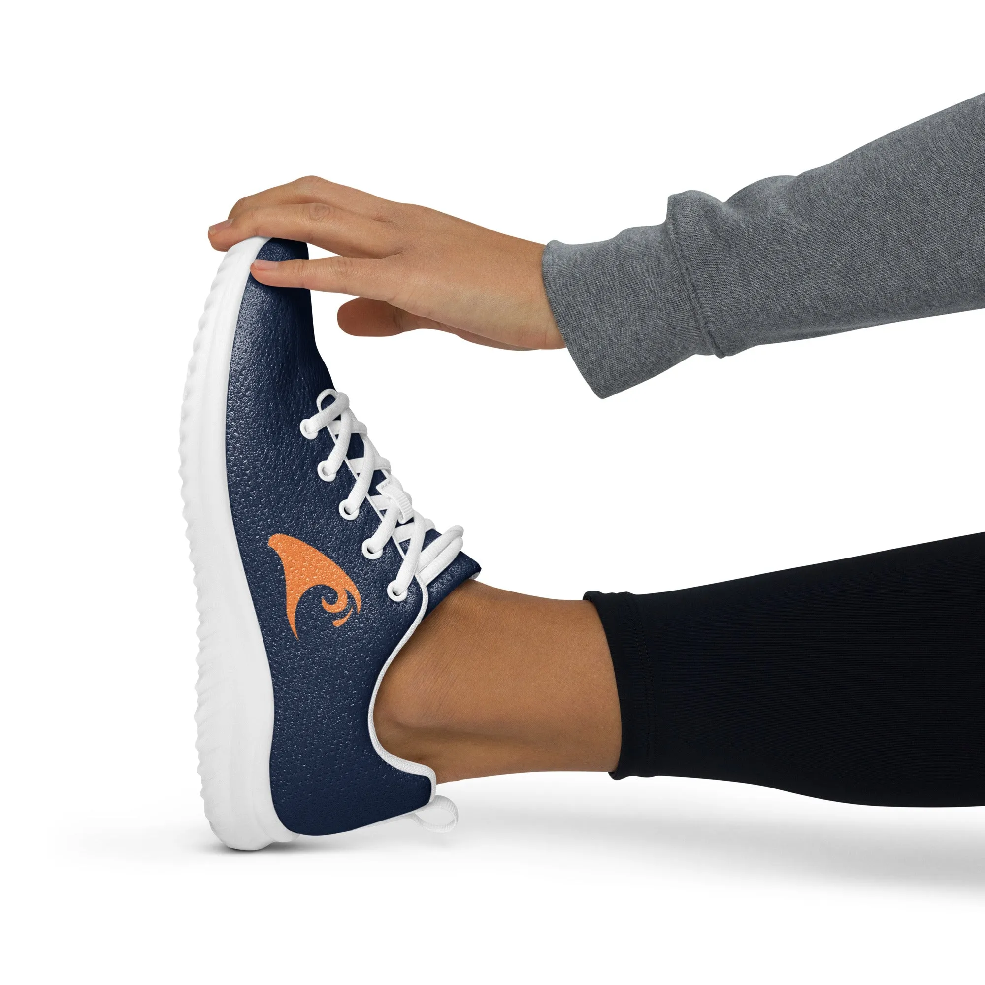 Women’s Navy Blue Athleisure Shoes with Orange Extremely Stoked Epic Wave Logo