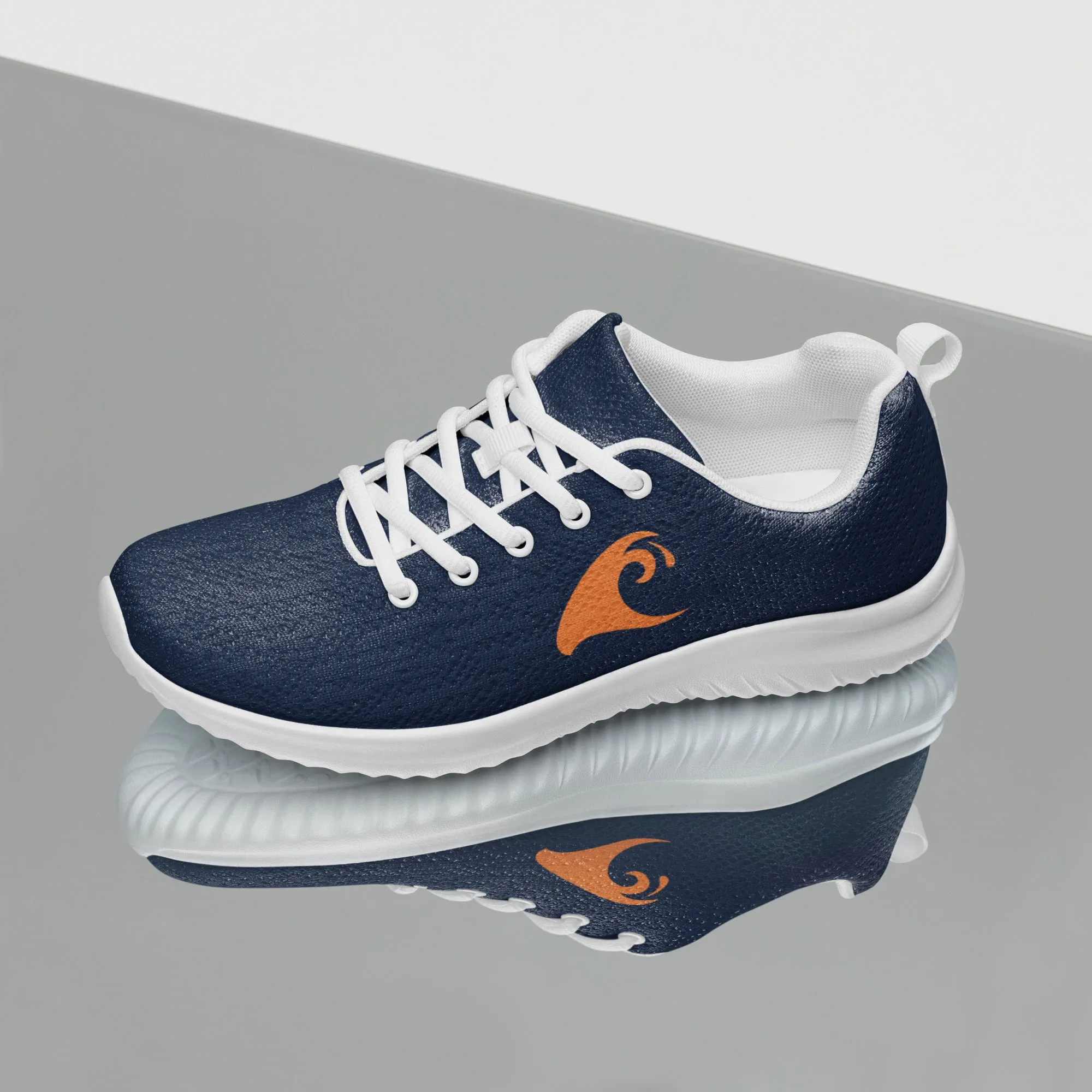 Women’s Navy Blue Athleisure Shoes with Orange Extremely Stoked Epic Wave Logo